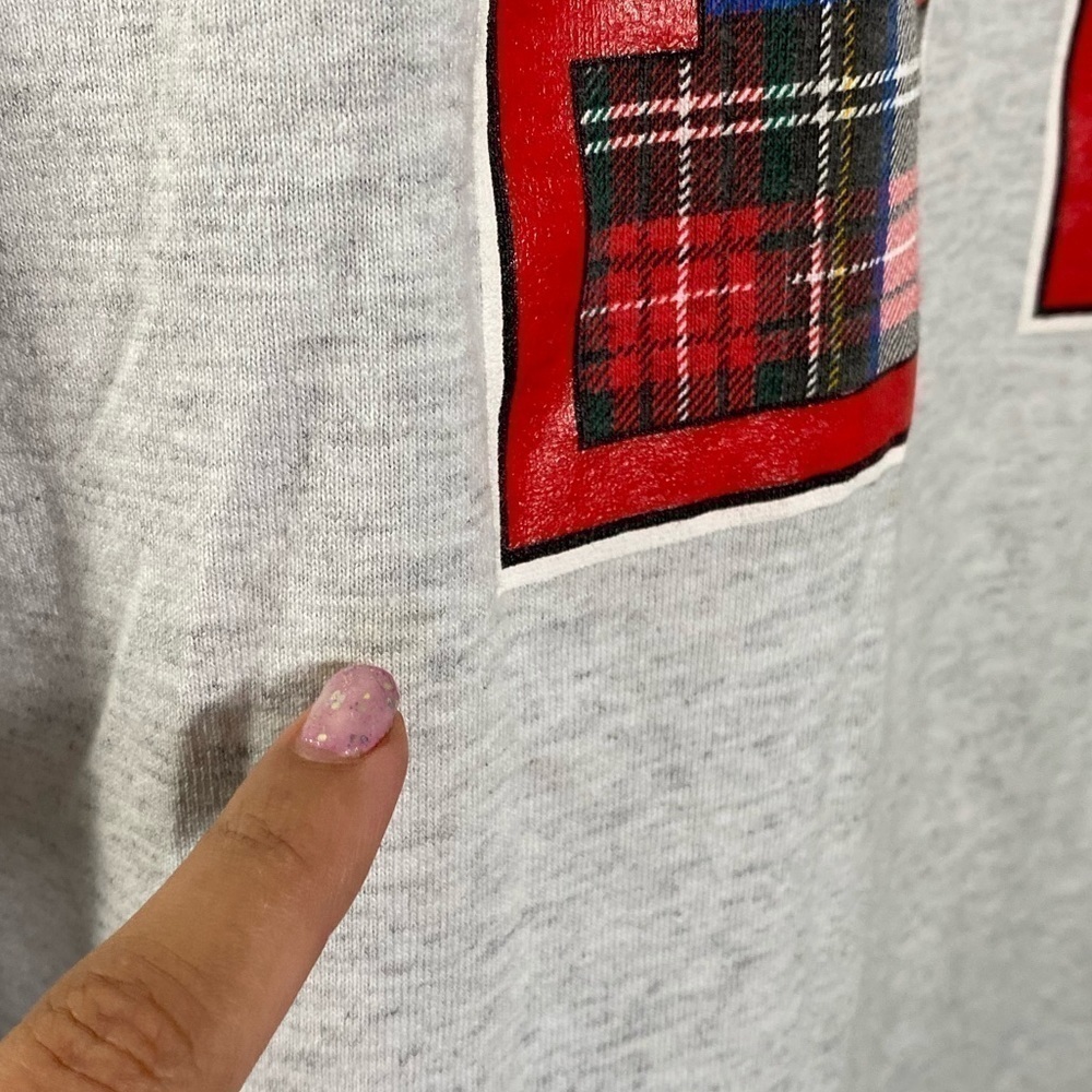 Vintage Mickey Mouse shirt with plaid letter - Picture 7 of 9